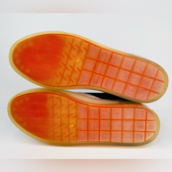 Balenciaga Perforated Navy Leather Translucent Men Sneakers. Size EU 39 - Picture 6 of 16